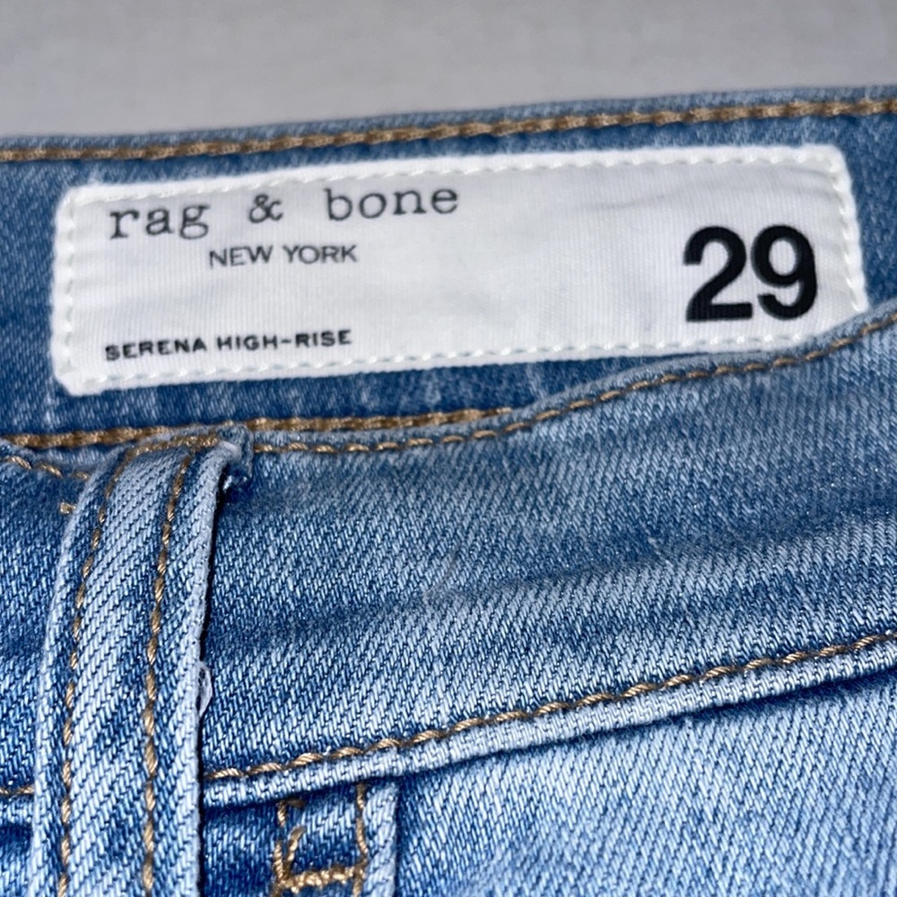 NWT Rag & Bone Serena High Waist Wide Leg Jeans size 29 in Light Wash